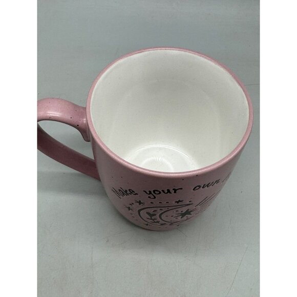 Sheffield home Pink Ceramic Mug With "Make Your Own Magic" Design 16 Oz READ - Picture 4 of 4